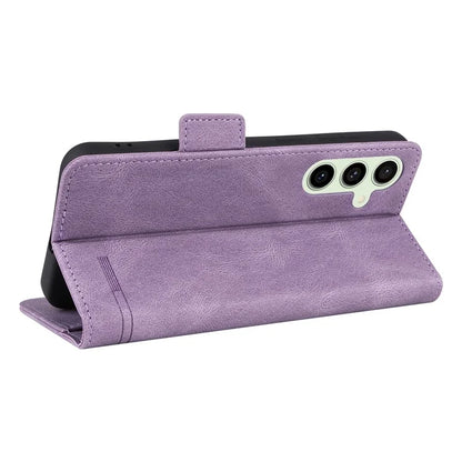 For Samsung Galaxy S24 FE Case Leather Wallet Phone Cover Hardware Decor