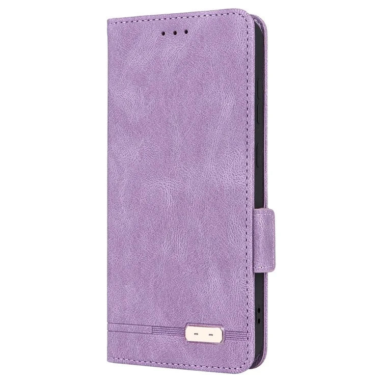 For Samsung Galaxy S24 FE Case Leather Wallet Phone Cover Hardware Decor