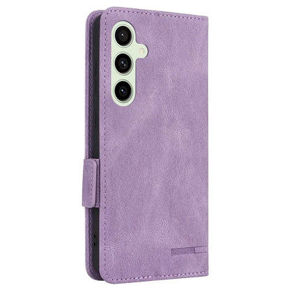 For Samsung Galaxy S24 FE Case Leather Wallet Phone Cover Hardware Decor