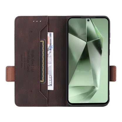 For Samsung Galaxy S24 FE Case Leather Wallet Phone Cover Hardware Decor