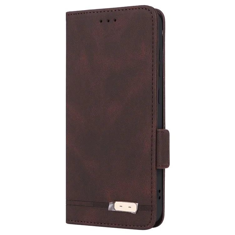 For Samsung Galaxy S24 FE Case Leather Wallet Phone Cover Hardware Decor