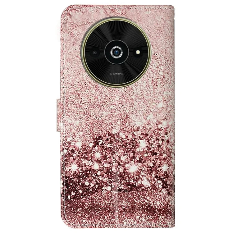 For Xiaomi Poco C61 4G / Redmi A3 4G Case Leather Pattern Design Flip Wallet Phone Cover