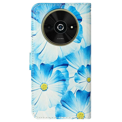 For Xiaomi Poco C61 4G / Redmi A3 4G Case Leather Pattern Design Flip Wallet Phone Cover