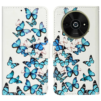 For Xiaomi Poco C61 4G / Redmi A3 4G Case Leather Pattern Design Flip Wallet Phone Cover