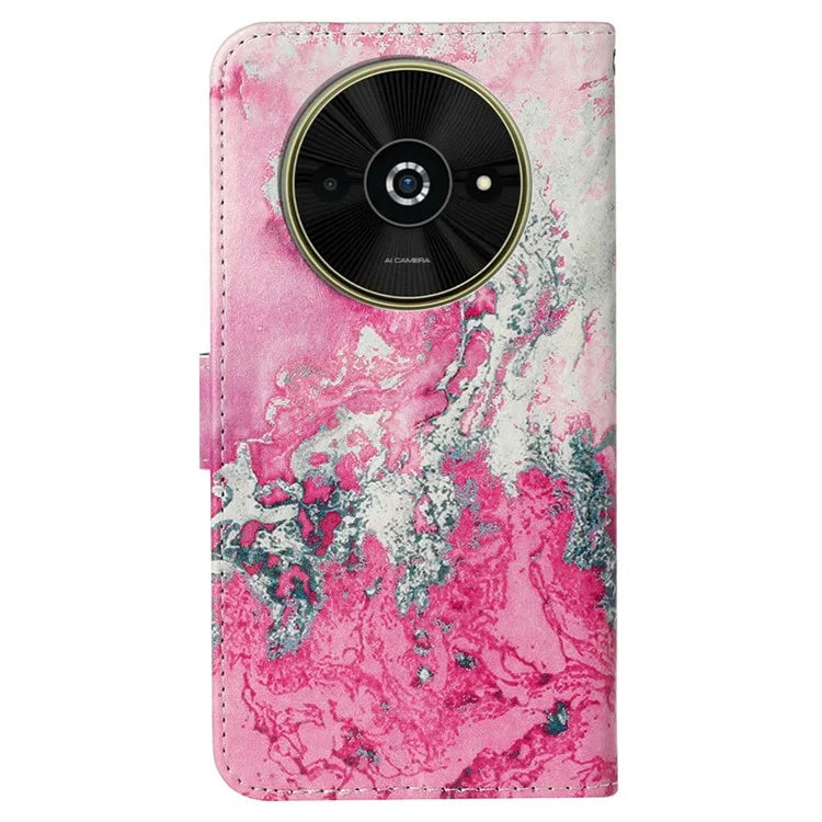 For Xiaomi Poco C61 4G / Redmi A3 4G Case Leather Pattern Design Flip Wallet Phone Cover