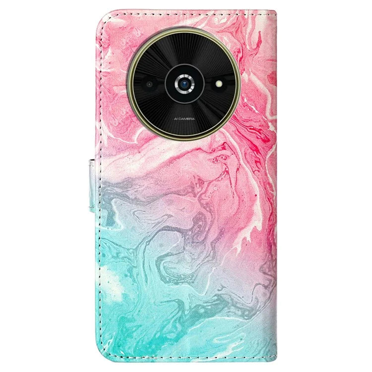For Xiaomi Poco C61 4G / Redmi A3 4G Case Leather Pattern Design Flip Wallet Phone Cover
