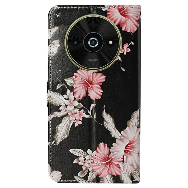 For Xiaomi Poco C61 4G / Redmi A3 4G Case Leather Pattern Design Flip Wallet Phone Cover