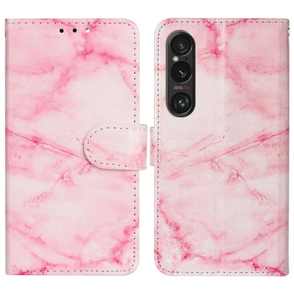 For Sony Xperia 1 VI Case Leather Pattern Design Flip Wallet Phone Cover