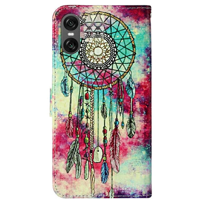 For Sony Xperia 10 VI Case Leather Pattern Design Flip Wallet Phone Cover
