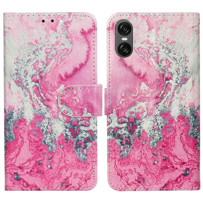 For Sony Xperia 10 VI Case Leather Pattern Design Flip Wallet Phone Cover