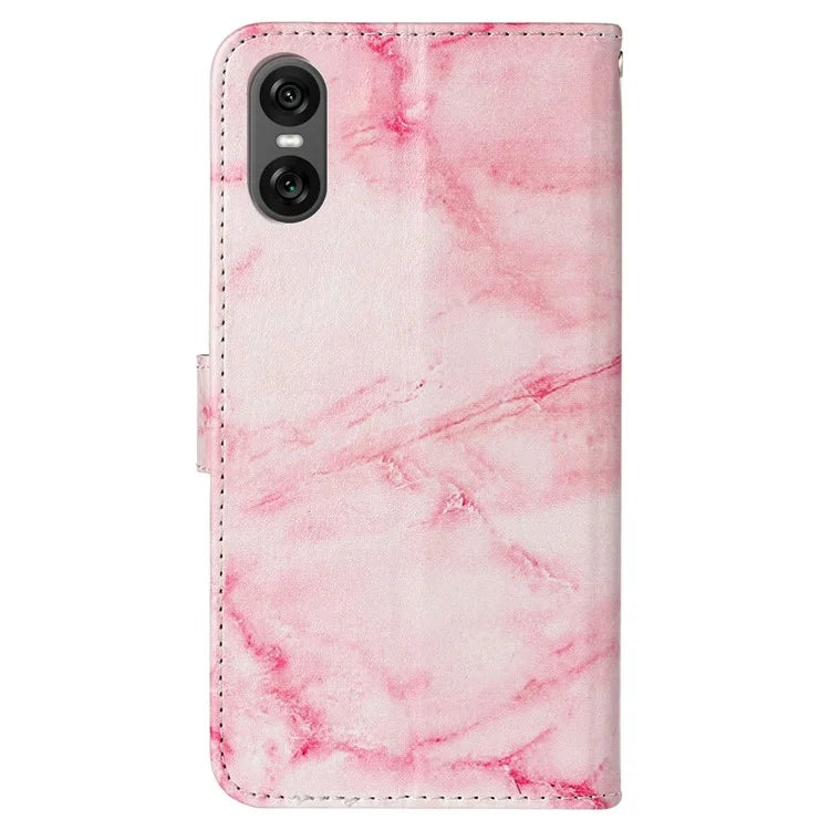 For Sony Xperia 10 VI Case Leather Pattern Design Flip Wallet Phone Cover