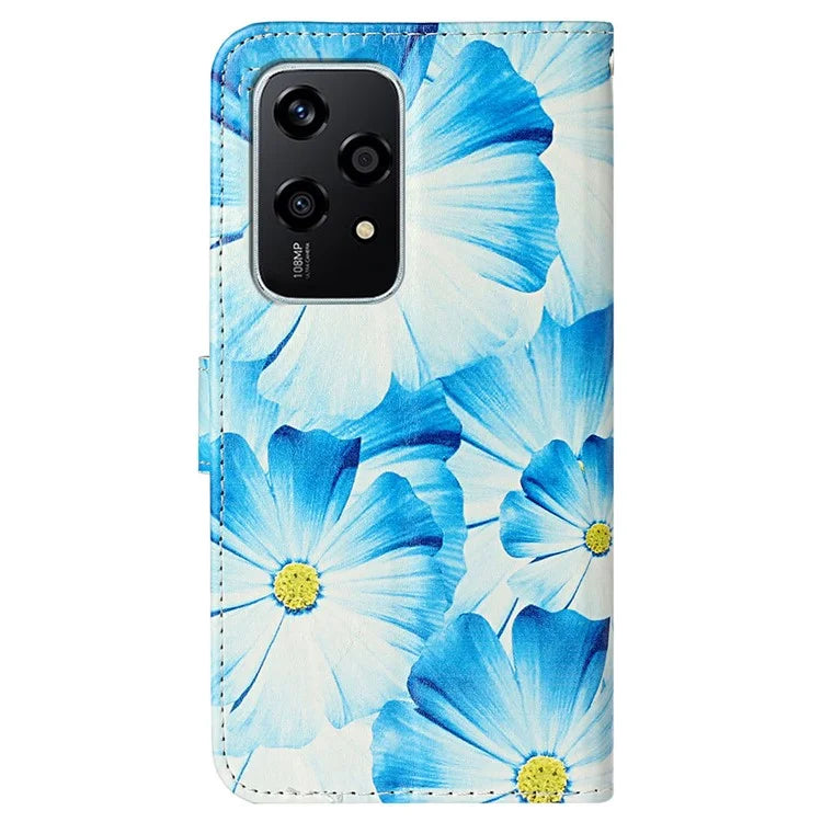 For Honor 200 Lite Case Leather Pattern Design Flip Wallet Phone Cover