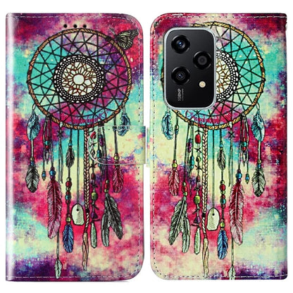 For Honor 200 Lite Case Leather Pattern Design Flip Wallet Phone Cover