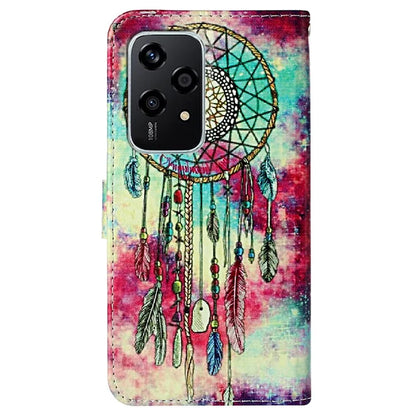 For Honor 200 Lite Case Leather Pattern Design Flip Wallet Phone Cover
