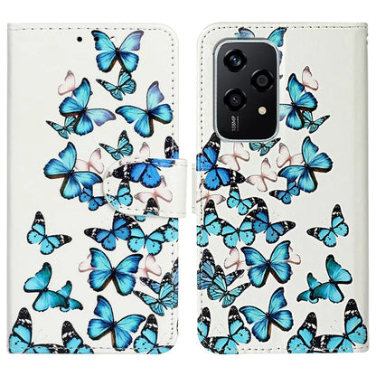 For Honor 200 Lite Case Leather Pattern Design Flip Wallet Phone Cover