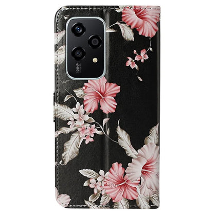 For Honor 200 Lite Case Leather Pattern Design Flip Wallet Phone Cover