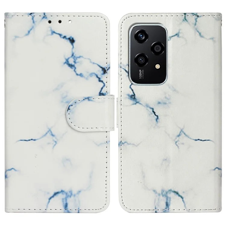 For Honor 200 Lite Case Leather Pattern Design Flip Wallet Phone Cover