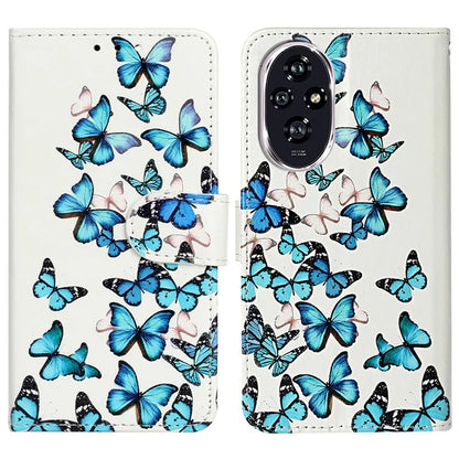 For Honor 200 5G Case Leather Pattern Design Flip Wallet Phone Cover