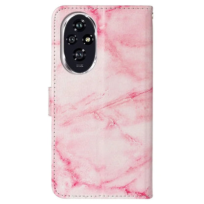 For Honor 200 5G Case Leather Pattern Design Flip Wallet Phone Cover