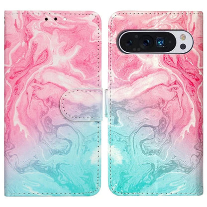 For Google Pixel 9 Pro / Pixel 9 Case Leather Pattern Design Flip Wallet Phone Cover