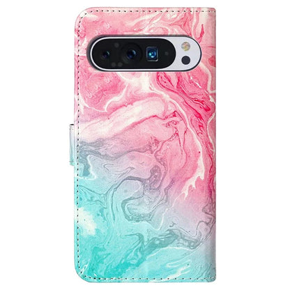 For Google Pixel 9 Pro / Pixel 9 Case Leather Pattern Design Flip Wallet Phone Cover