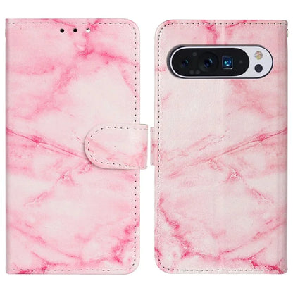 For Google Pixel 9 Pro / Pixel 9 Case Leather Pattern Design Flip Wallet Phone Cover