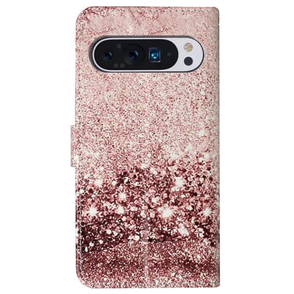 For Google Pixel 9 Pro / Pixel 9 Case Leather Pattern Design Flip Wallet Phone Cover