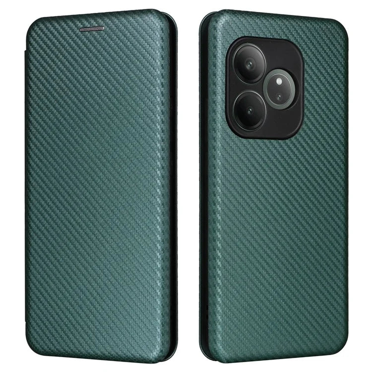 For Realme GT 6 5G / 6T 5G / Neo6 SE 5G / Neo6 5G Case Card Slot Carbon Fiber Texture Leather Phone Cover