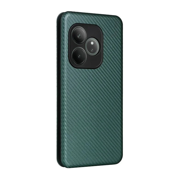 For Realme GT 6 5G / 6T 5G / Neo6 SE 5G / Neo6 5G Case Card Slot Carbon Fiber Texture Leather Phone Cover