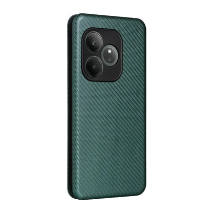 For Realme GT 6 5G / 6T 5G / Neo6 SE 5G / Neo6 5G Case Card Slot Carbon Fiber Texture Leather Phone Cover