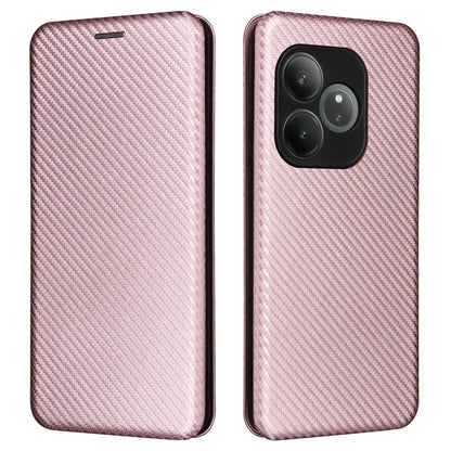 For Realme GT 6 5G / 6T 5G / Neo6 SE 5G / Neo6 5G Case Card Slot Carbon Fiber Texture Leather Phone Cover