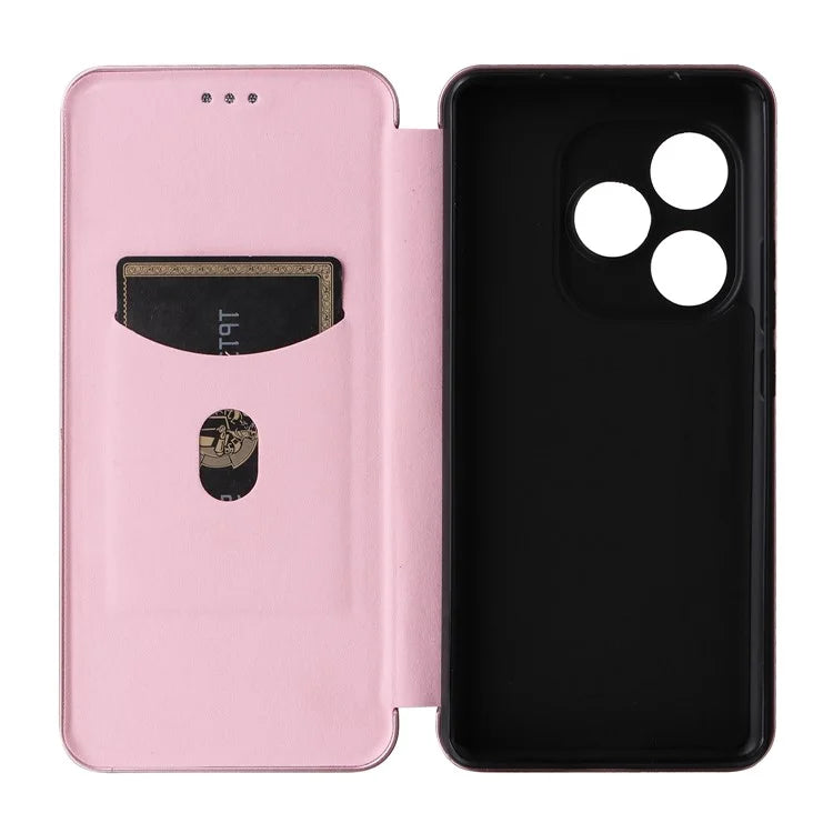 For Realme GT 6 5G / 6T 5G / Neo6 SE 5G / Neo6 5G Case Card Slot Carbon Fiber Texture Leather Phone Cover
