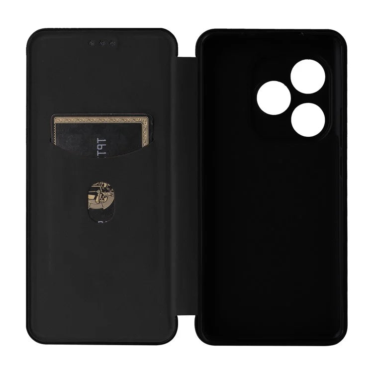 For Realme GT 6 5G / 6T 5G / Neo6 SE 5G / Neo6 5G Case Card Slot Carbon Fiber Texture Leather Phone Cover