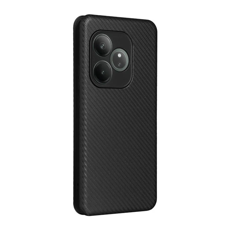 For Realme GT 6 5G / 6T 5G / Neo6 SE 5G / Neo6 5G Case Card Slot Carbon Fiber Texture Leather Phone Cover