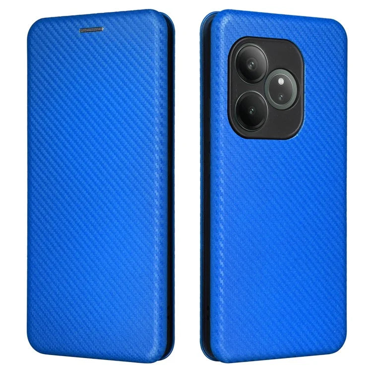 For Realme GT 6 5G / 6T 5G / Neo6 SE 5G / Neo6 5G Case Card Slot Carbon Fiber Texture Leather Phone Cover