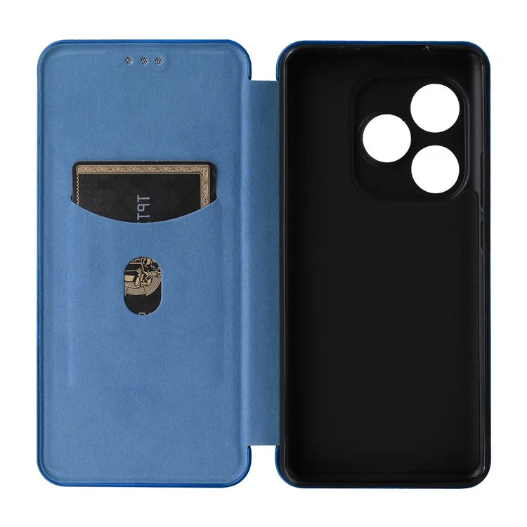For Realme GT 6 5G / 6T 5G / Neo6 SE 5G / Neo6 5G Case Card Slot Carbon Fiber Texture Leather Phone Cover