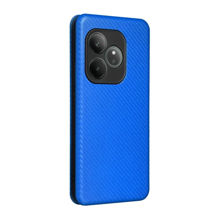 For Realme GT 6 5G / 6T 5G / Neo6 SE 5G / Neo6 5G Case Card Slot Carbon Fiber Texture Leather Phone Cover