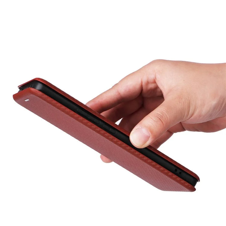 For Realme GT 6 5G / 6T 5G / Neo6 SE 5G / Neo6 5G Case Card Slot Carbon Fiber Texture Leather Phone Cover