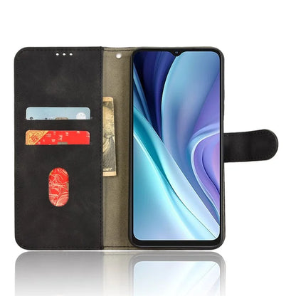 For itel A50 Case Anti-Scratch Skin-Touch Leather Wallet Phone Cover