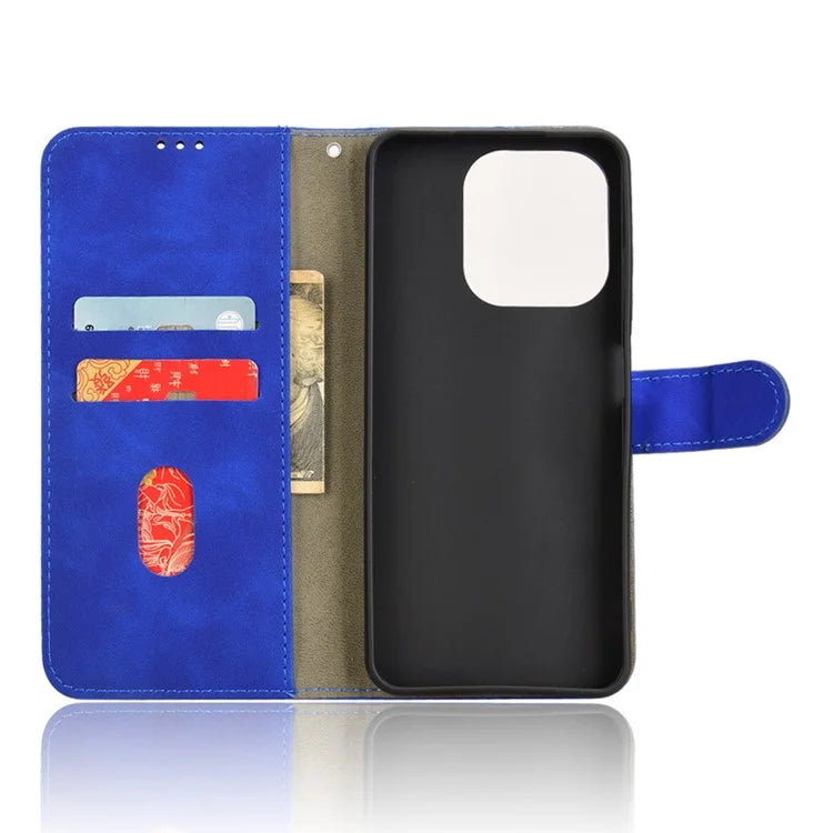 For itel A50 Case Anti-Scratch Skin-Touch Leather Wallet Phone Cover