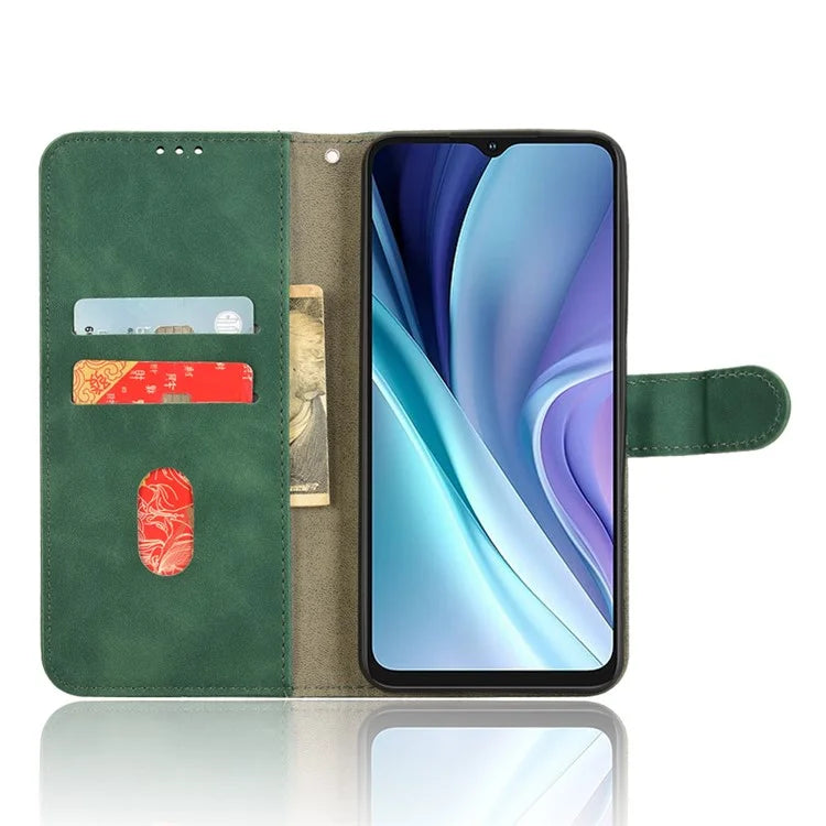 For itel A50 Case Anti-Scratch Skin-Touch Leather Wallet Phone Cover