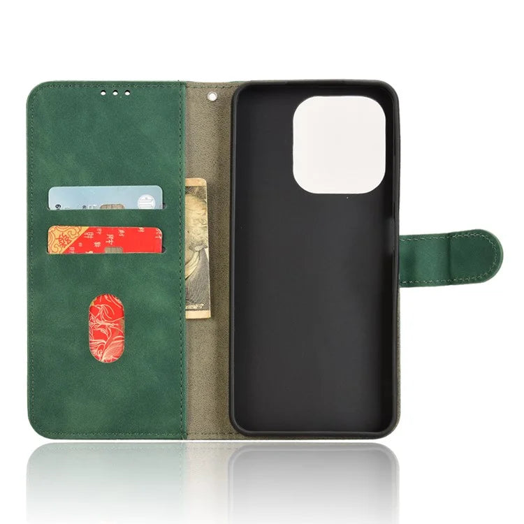 For itel A50 Case Anti-Scratch Skin-Touch Leather Wallet Phone Cover