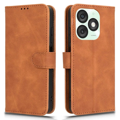 For itel A50 Case Anti-Scratch Skin-Touch Leather Wallet Phone Cover