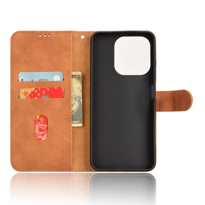 For itel A50 Case Anti-Scratch Skin-Touch Leather Wallet Phone Cover
