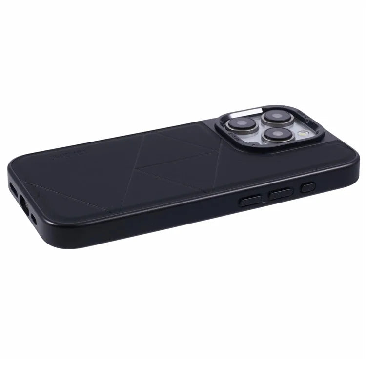 X-LEVEL For iPhone 13 Pro Max / 12 Pro Max Case Shockproof Geometric Leather+TPU+PC Phone Cover