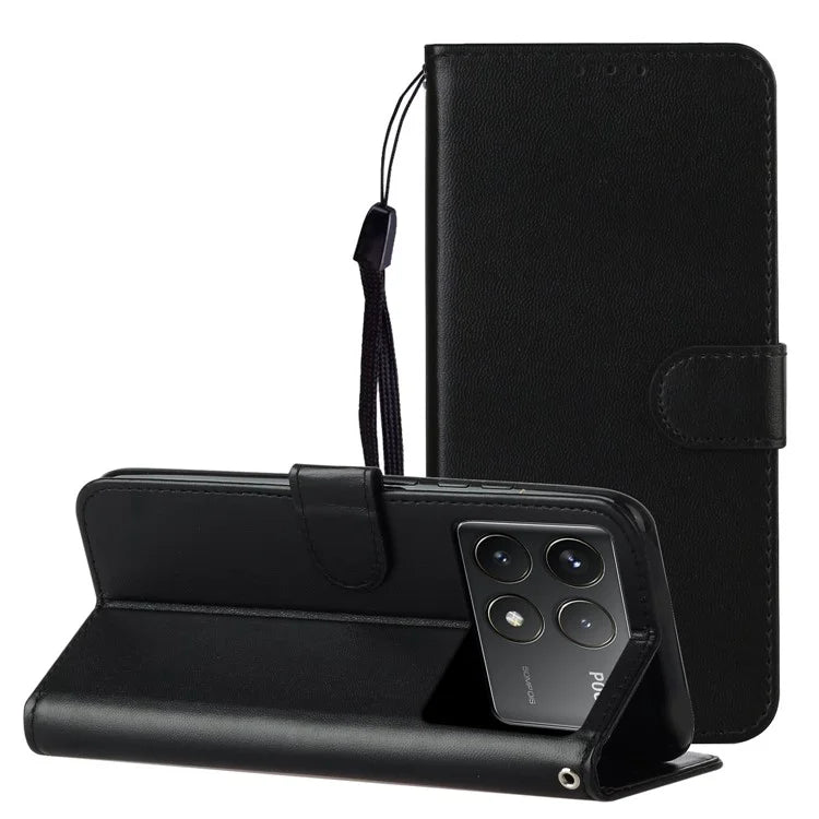 For Xiaomi Poco F6 Pro 5G / Redmi K70 5G / K70 Pro 5G Case Wallet Flip Leather Phone Cover Card Holder