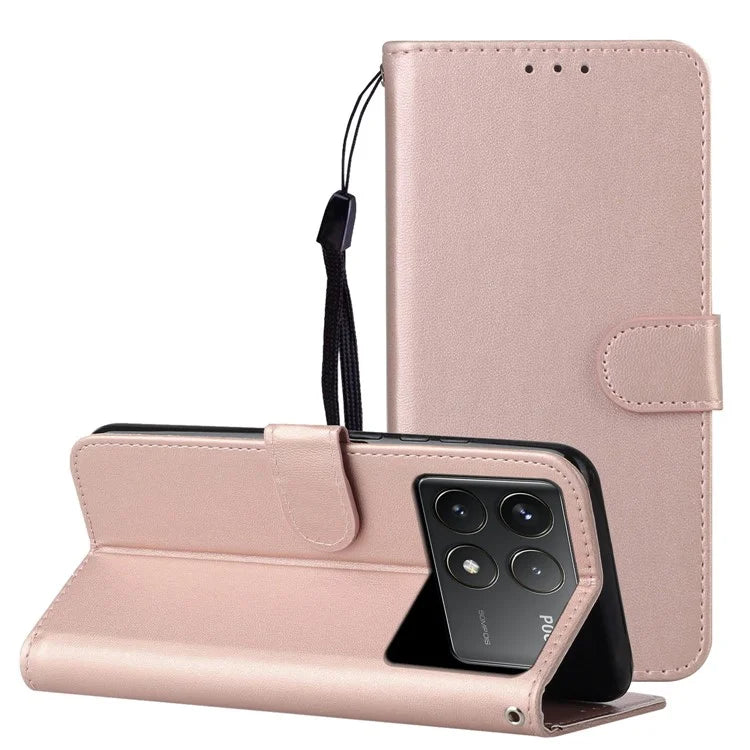 For Xiaomi Poco F6 Pro 5G / Redmi K70 5G / K70 Pro 5G Case Wallet Flip Leather Phone Cover Card Holder