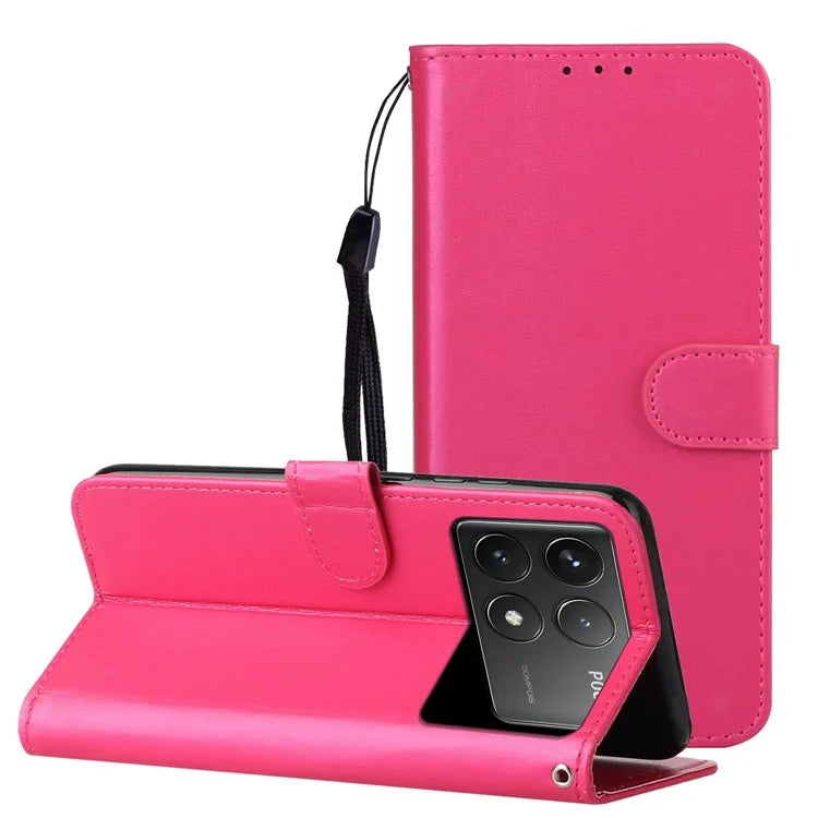 For Xiaomi Poco F6 Pro 5G / Redmi K70 5G / K70 Pro 5G Case Wallet Flip Leather Phone Cover Card Holder