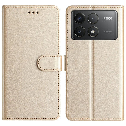 For Xiaomi Poco F6 Pro 5G / Redmi K70 5G / K70 Pro 5G Case Silk Texture Leather Wallet Phone Cover