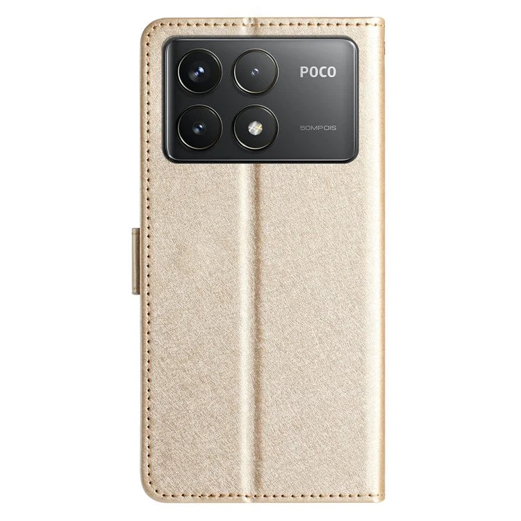 For Xiaomi Poco F6 Pro 5G / Redmi K70 5G / K70 Pro 5G Case Silk Texture Leather Wallet Phone Cover